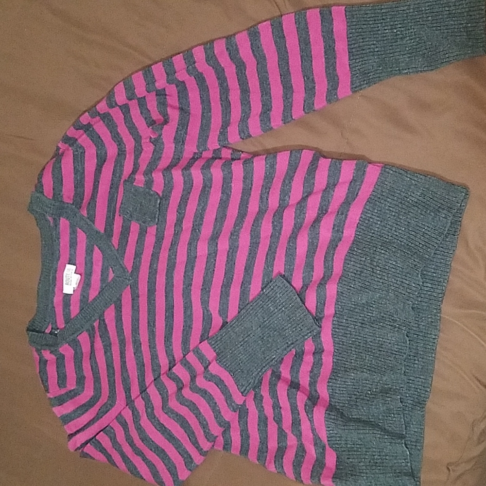 Purple and black sweater